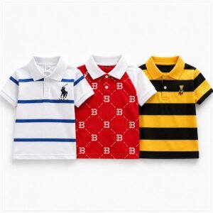 premium quality boys polo 3pice combo set…..
