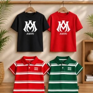 premium quality boys T_shirt 4 pice combo set….. 100 % Cotton.& Colour Granthi