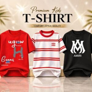 premium quality boys T_shirt 3 pice combo set…..