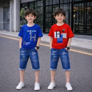 premium quality boys Tshirt sat 2pice combo