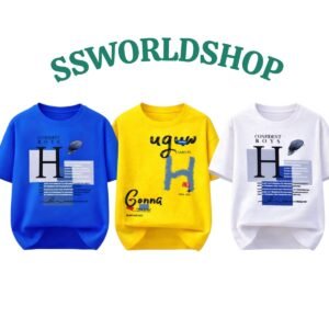 premium quality boys T-shirt 3pice combo set…..