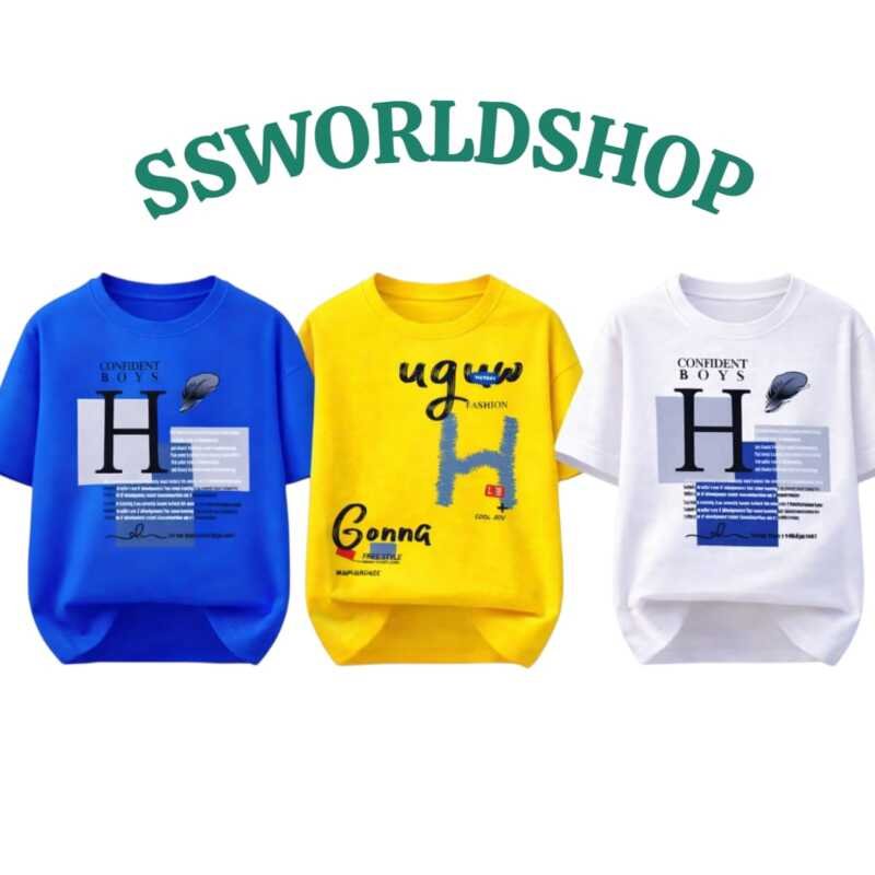 premium quality boys T-shirt 3pice combo set…..