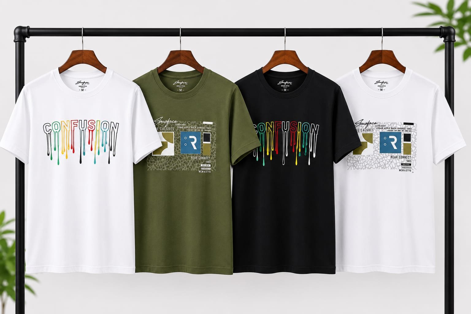 Mens Summer Premium ,Cotton T-shirt 4.Piece Combo offer