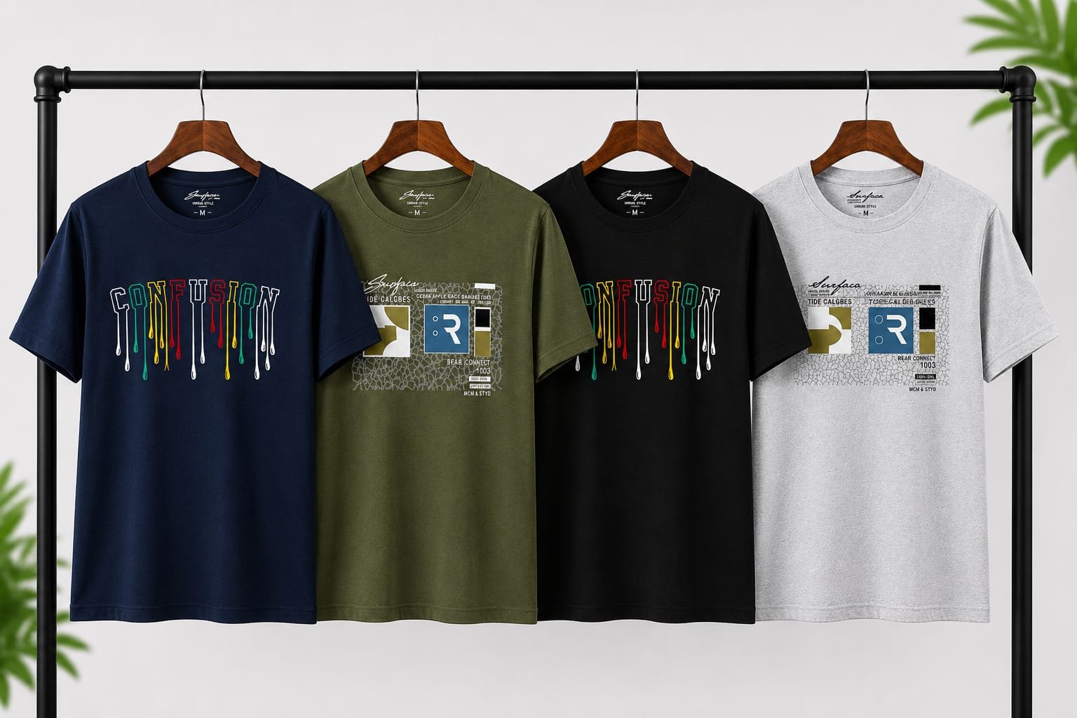 Mens Summer Premium ,Cotton T-shirt 4.Piece Combo offer