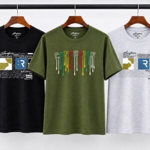 Mens Summer Premium ,Cotton T-shirt 3.Piece Combo offer
