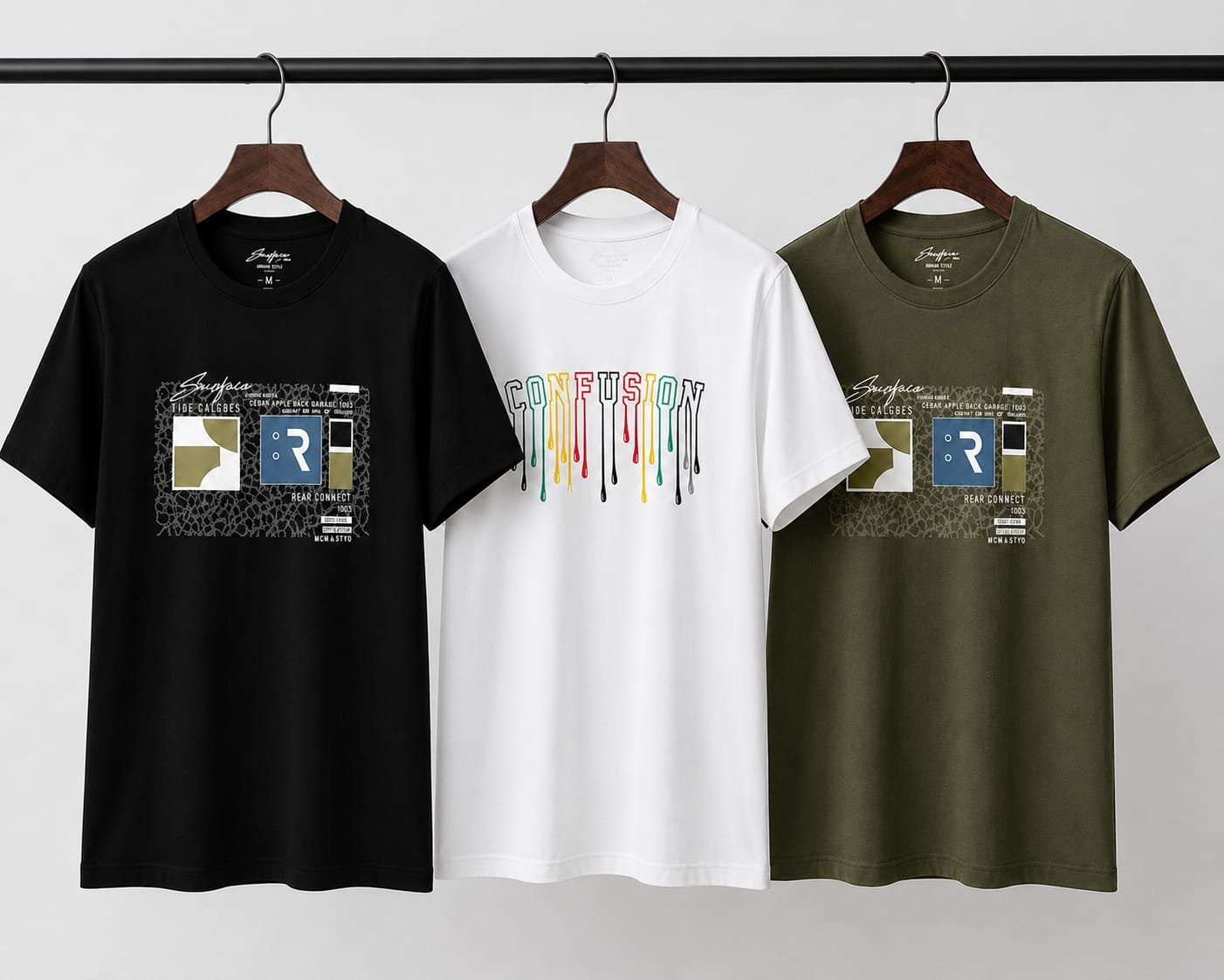 Mens Summer Premium ,Cotton T-shirt 3.Piece Combo offer