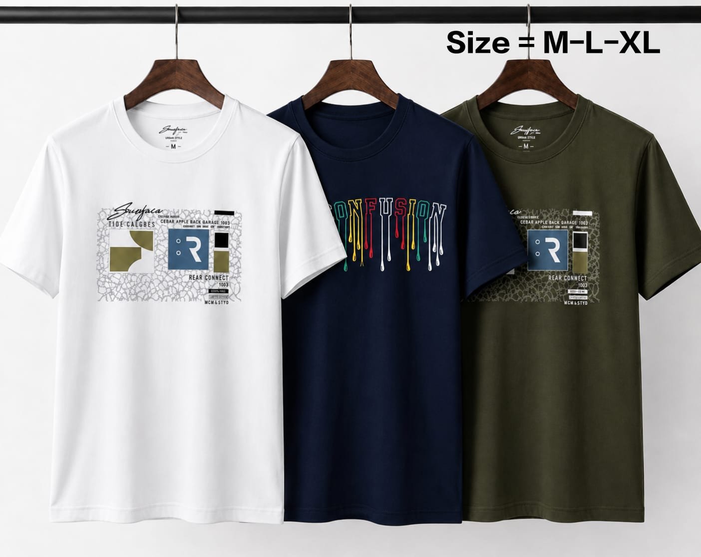 Mens Summer Premium ,Cotton T-shirt 3.Piece Combo offer