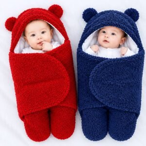 Premium Cute Cotton baby swaddle Blanket 2.Piece Combo